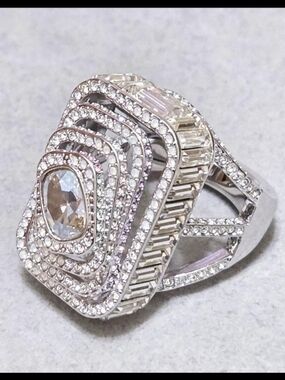 Swarovski | Jewelry | Swarovski Nirvana Ring Limited Edition Sz 52